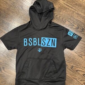 Baseball Lifestyle 101 short sleeve hoodie youth small